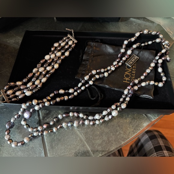 Honora Jewelry - Honora Black and Gray Freshwater Pearl Necklace